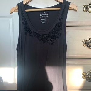 Tank with embroidery